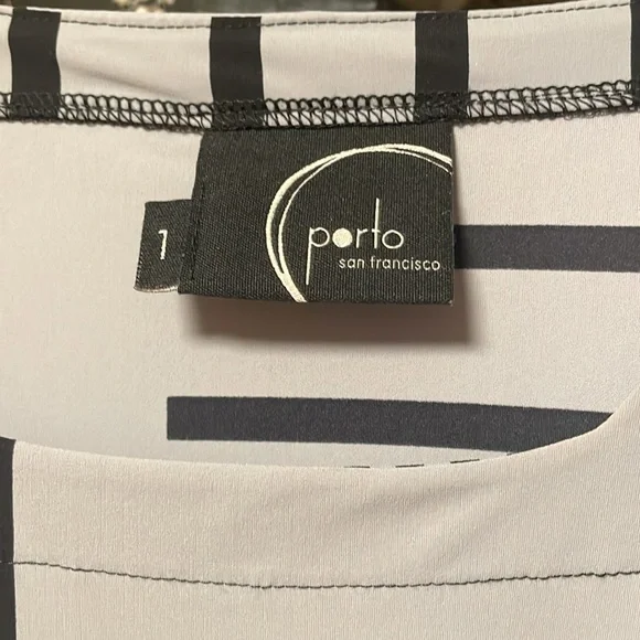 Geometric Black and Gray Dress - Picture 2 of 2